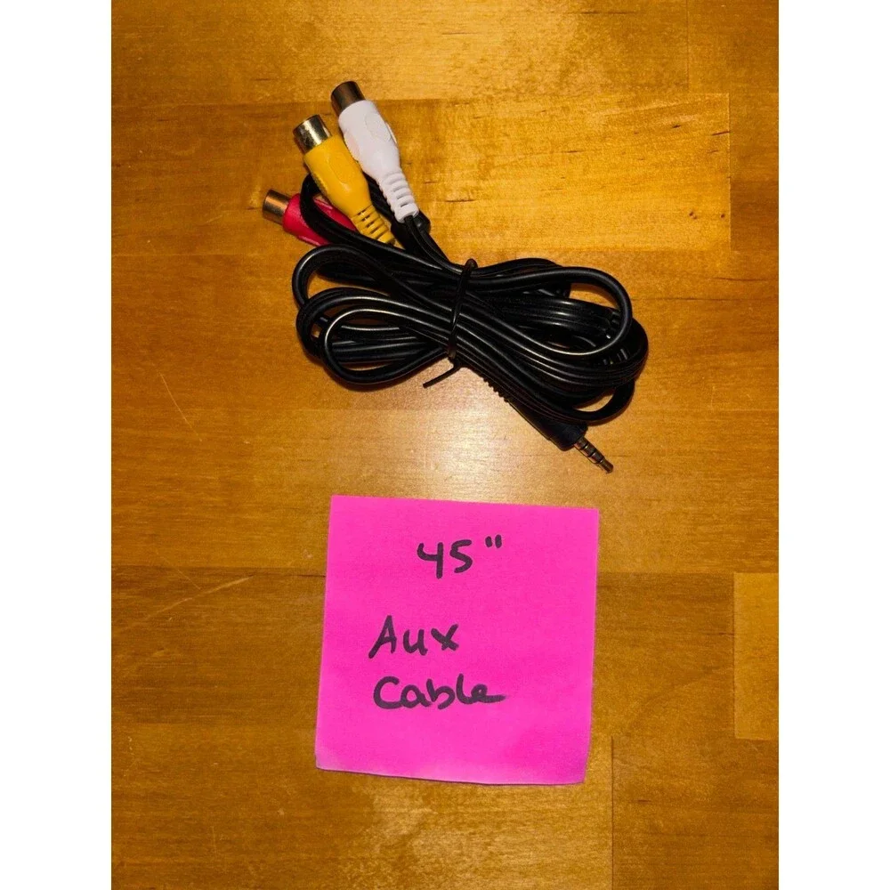 45 inch 3.5mm to 3-RCA AV Cable Red, Yellow, White
